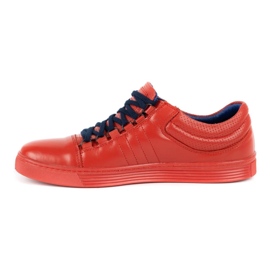 KENT Scarpe casual da uomo 305 rosse rosso 1