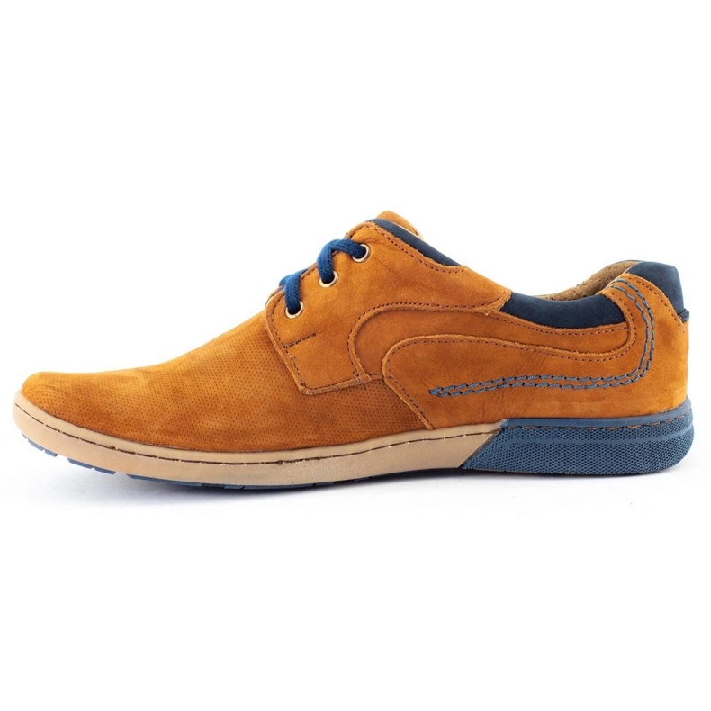 KOMODO Scarpe casual da uomo 861L rosse marrone 1
