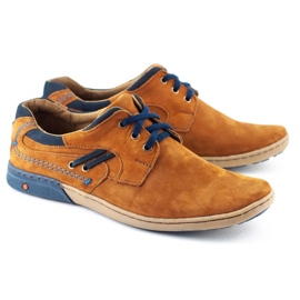KOMODO Scarpe casual da uomo 861L rosse marrone 2