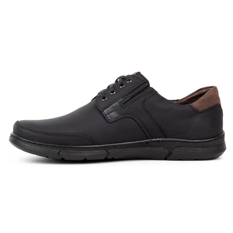 Polbut Scarpe da uomo casual nere J55 nero 1