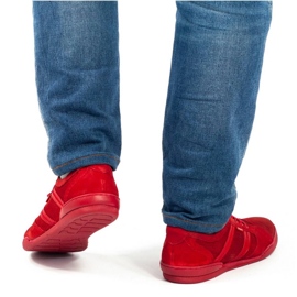 Polbut Scarpe casual da uomo R3 Perforation rosso 2