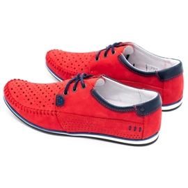KOMODO Scarpe uomo mocassini 875 summer red rosso 1
