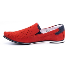 KOMODO Scarpe uomo mocassini 876 summer red rosso 1