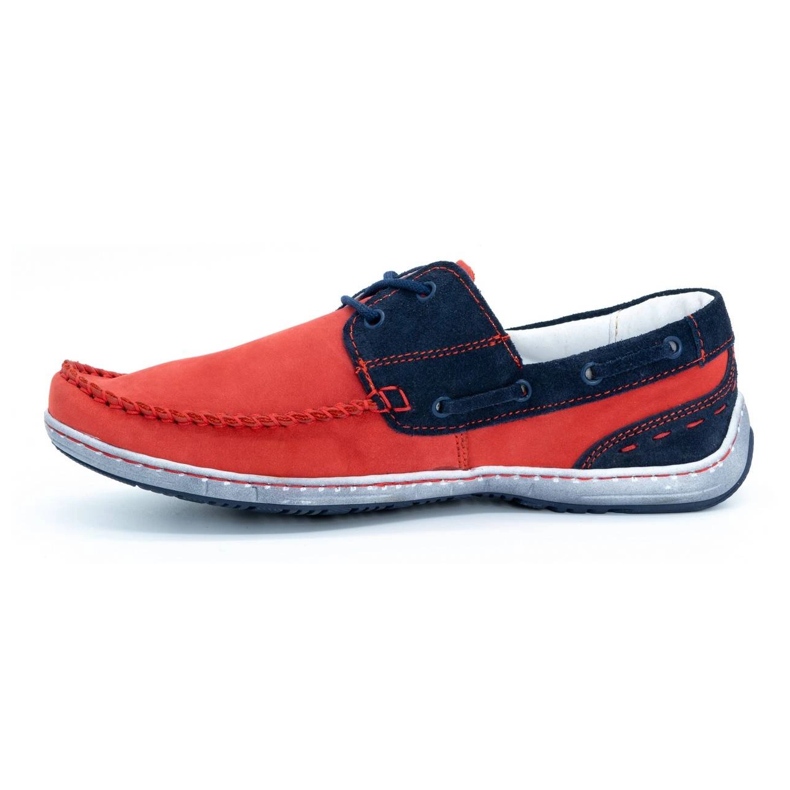 KOMODO Scarpe da uomo mocassini 902 rosso 1