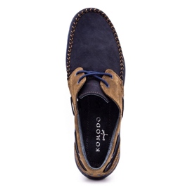 KOMODO Scarpe da uomo mocassini 902 blu navy 1