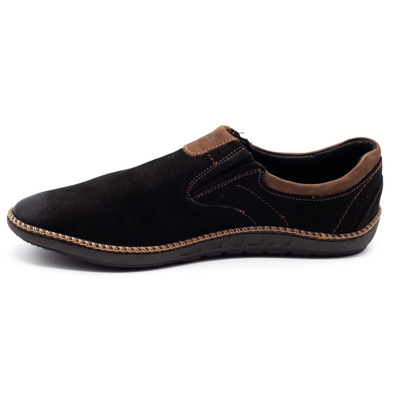Joker Mocassini uomo in pelle 937 nero 1