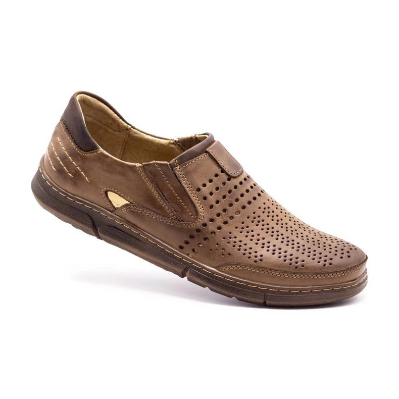 Polbut Scarpe estive da uomo J51 marrone 2