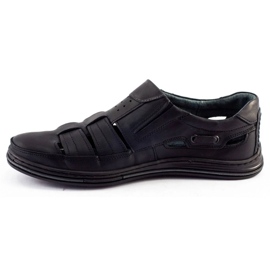 Polbut Scarpe uomo in pelle 06 per l'estate Nere nero 2