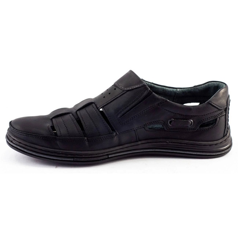 Polbut Scarpe uomo in pelle 06 per l'estate Nere nero 2