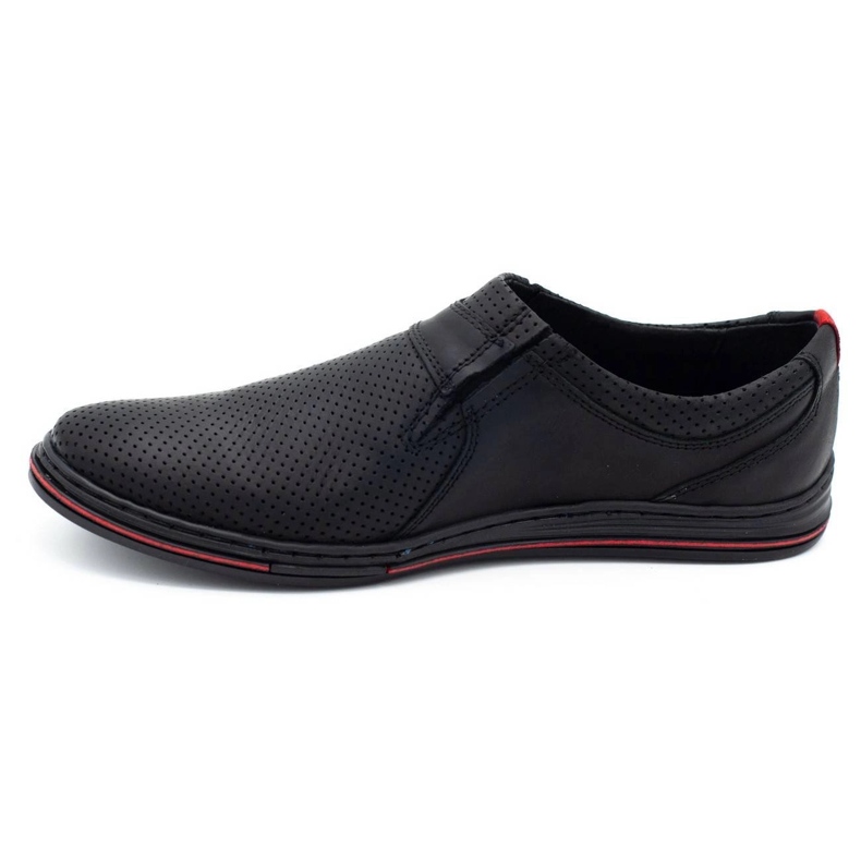 Polbut Scarpe uomo in pelle 362 perforazione nera nero 1
