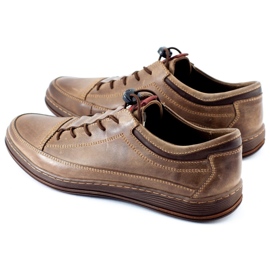 Polbut Scarpe casual da uomo in pelle K22 marrone 1