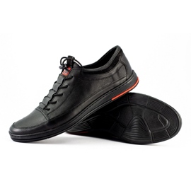 Polbut Scarpe casual da uomo in pelle nera K22 nero 1