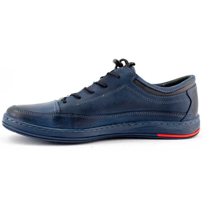 Polbut Scarpe casual da uomo in pelle K22 blu navy multicolore 1