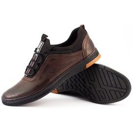 Polbut Scarpe casual da uomo in pelle K24 marrone 2