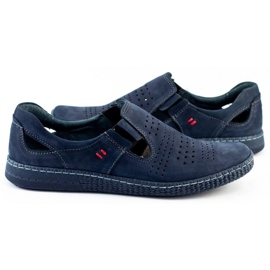 KOMODO Slip scarpe uomo 864 blu navy 2