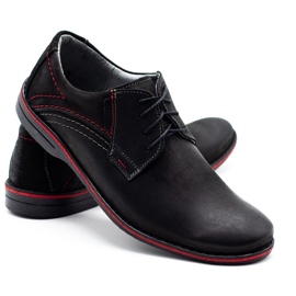 Scarpe da uomo in pelle Olivier 242 nere nero 1