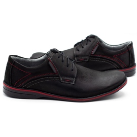 Scarpe da uomo in pelle Olivier 242 nere nero 2