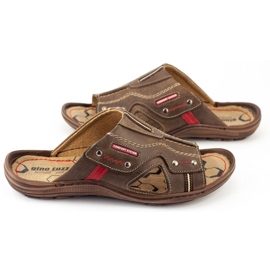 Olivier Pantofole uomo 334GT marroni marrone 2