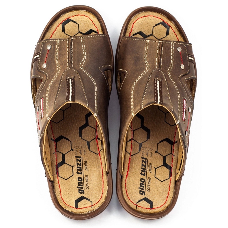 Olivier Pantofole uomo 334GT marroni marrone 1