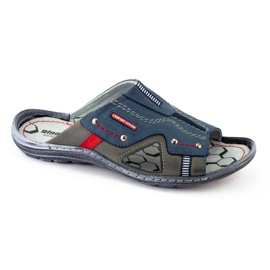 Pantofole da uomo 334GT blu navy 1