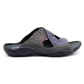 Mario Pala Pantofole da uomo 400 blu navy 1