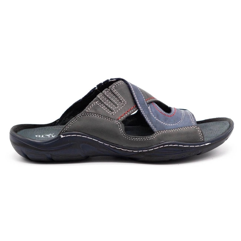 Mario Pala Pantofole da uomo 400 blu navy 1