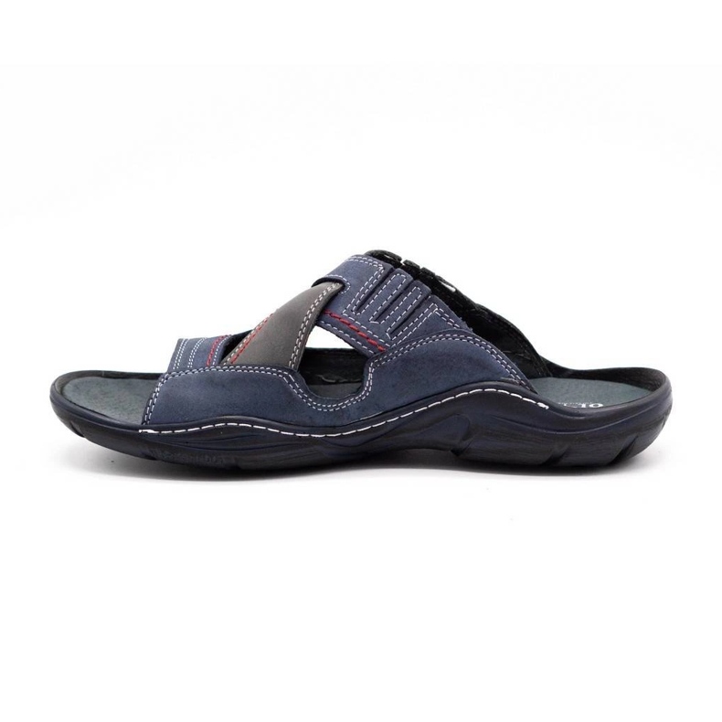 Mario Pala Pantofole da uomo 400 blu navy 2