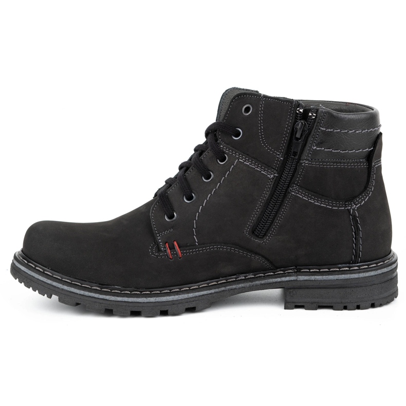 ABIS Calde scarpe da uomo 197 in nabuk nero 1