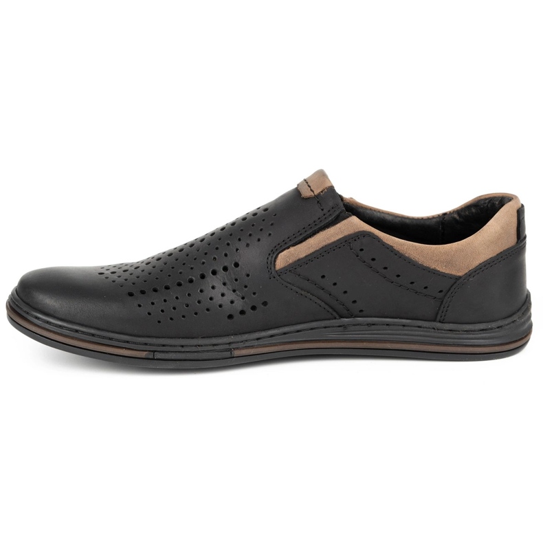 Polbut Scarpe brogue da uomo 401 Summer Black nero 2