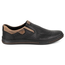 Polbut Scarpe brogue da uomo 401 Summer Black nero 1