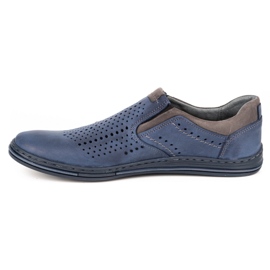 Polbut Scarpe brogue da uomo 401 Summer Navy Blue blu navy 2