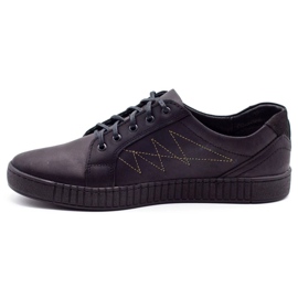 Polbut Scarpe casual da uomo J66 nere con oro multicolore 1