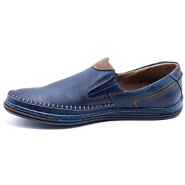 Polbut Scarpe uomo mocassini 09 blu navy 1