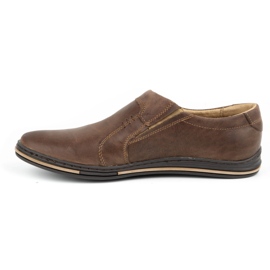 Polbut Scarpe da uomo in pelle 334 marrone 1