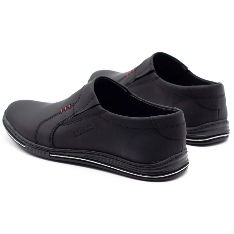 Polbut Scarpe da uomo in pelle 334 nere nero 2