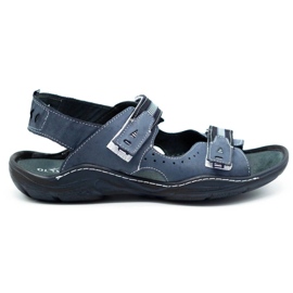 Mario Pala 448 sandali da uomo blu navy 1