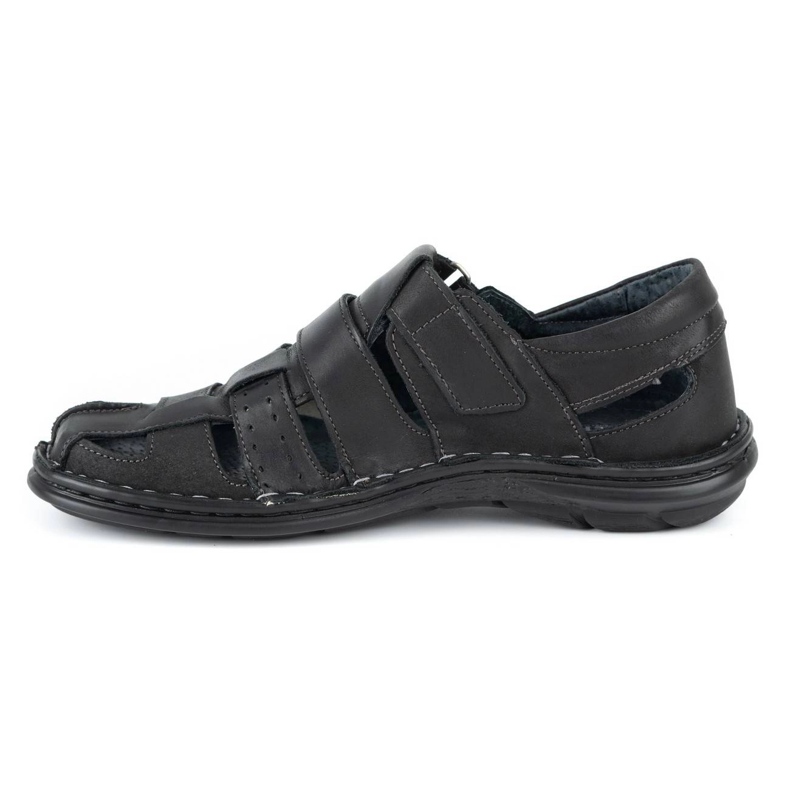 Mario Pala Sandali neri da uomo 467 nero 1