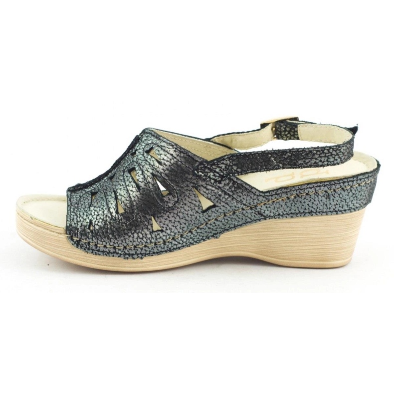 Dolce Pietro Sandali con zeppa 2216 nero 1