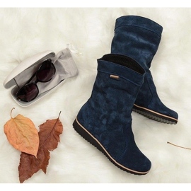Olivier Stivali Pelle Emi Warm Blu 1