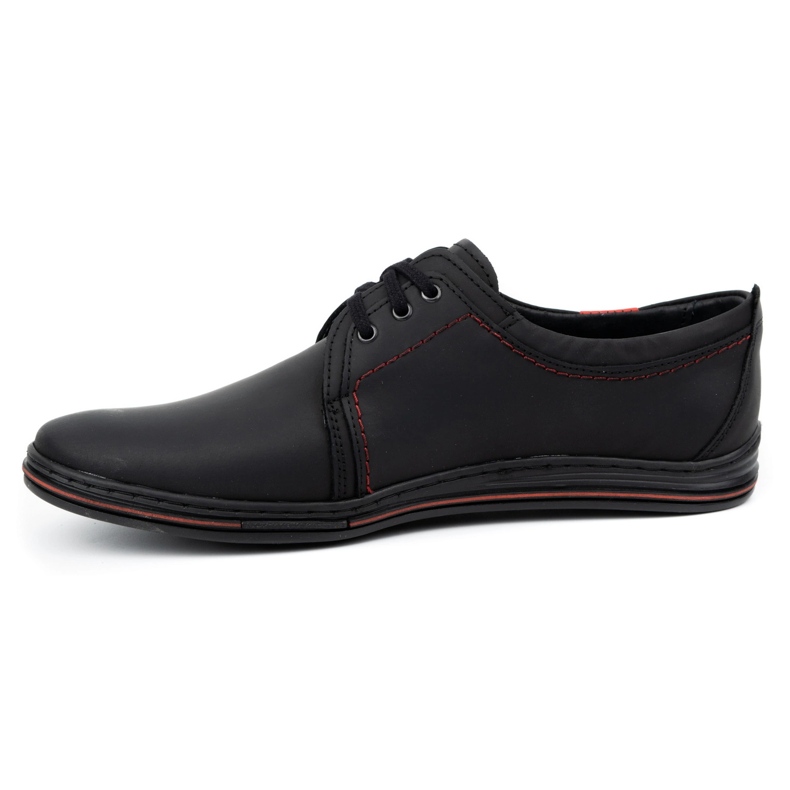 Polbut Scarpe in pelle da uomo 343 nere nero 1