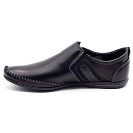 KOMODO Scarpe da uomo in pelle 711 nere nero 1