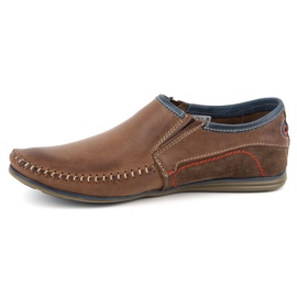 KOMODO Scarpe da uomo in pelle 847 marrone 1