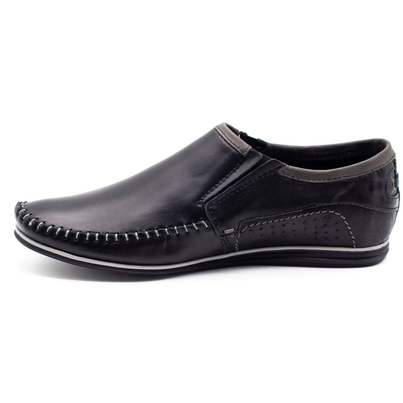 KOMODO Scarpe da uomo in pelle 847 nere nero 1