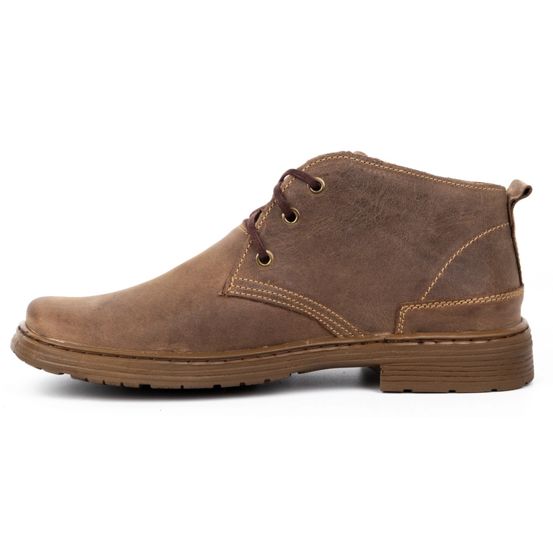 Polbut Stivali da uomo in pelle 191D marrone 1