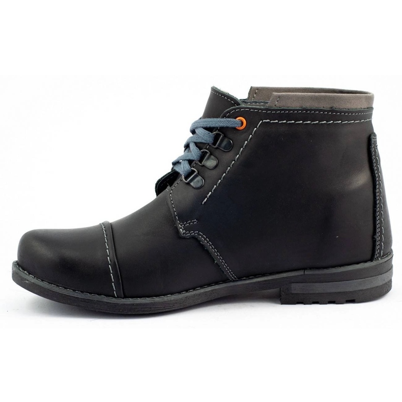 Olivier Stivali invernali da uomo stivali da neve 120 Black nero 1
