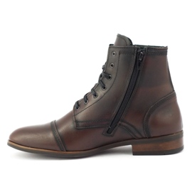 KENT Stivaletti Chelsea in pelle da uomo 287D w kabir marrone 1