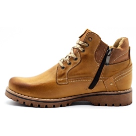 KOMODO Scarpe da uomo isolanti da neve 885 cammello marrone 2