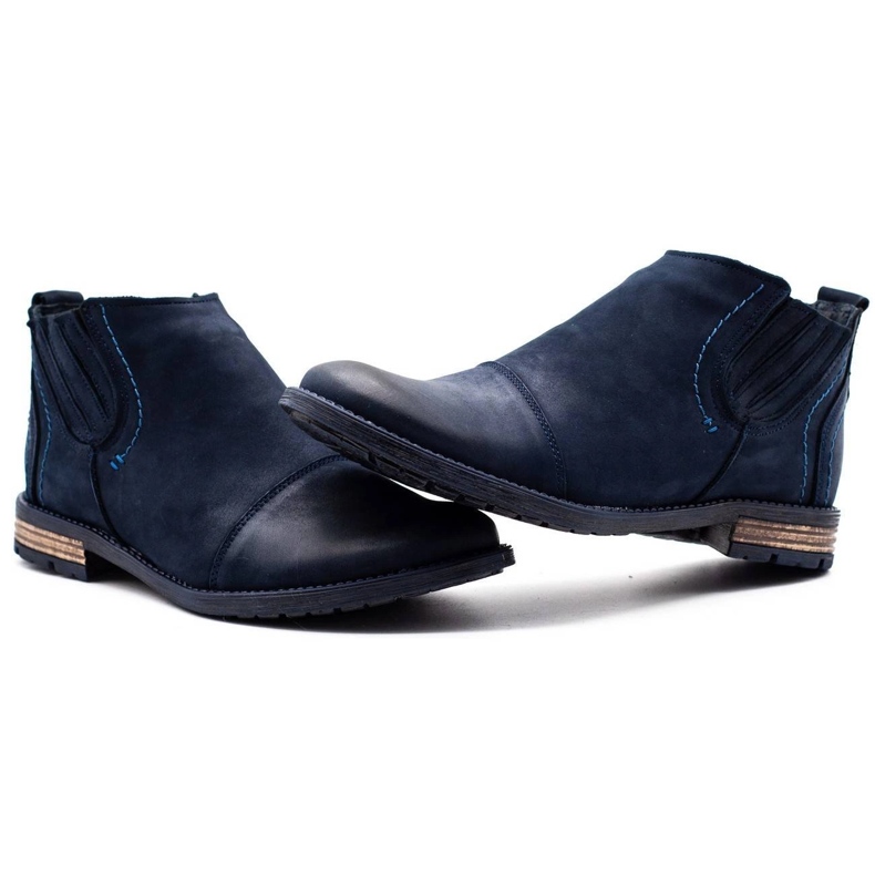 KOMODO Scarpe invernali da uomo 872K blu navy 1
