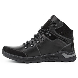 KENT Stivali invernali da uomo neri 514 nero 1
