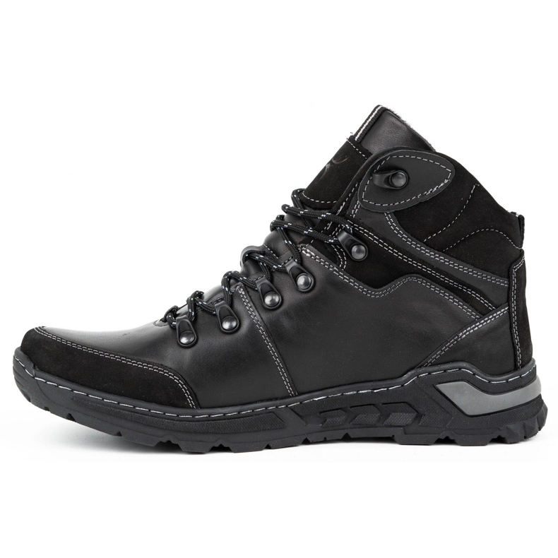 KENT Stivali invernali da uomo neri 514 nero 1